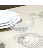Set di 6 coppette da gelato Cléo in vetro cristallino trasparente - 28cl