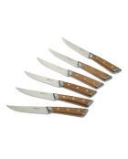 Lot de 6 couteaux à steak Neva bois