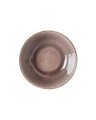 Lot de 6 bols Tokyo en grès réactif marron