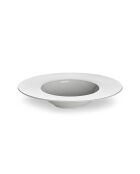Lot de 6 assiettes creuses Solène blanches - 23 cm