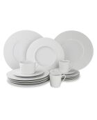 Lot de 6 assiettes creuses Solène blanches - 23 cm