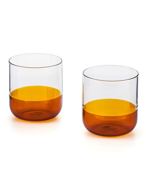 Lot de 2 Verres Ambra orange - 34cl