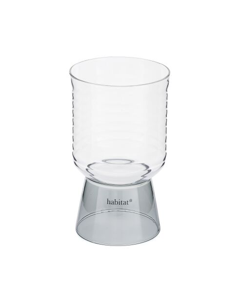 Set di 2 bicchieri Ambra grigi - 35cl