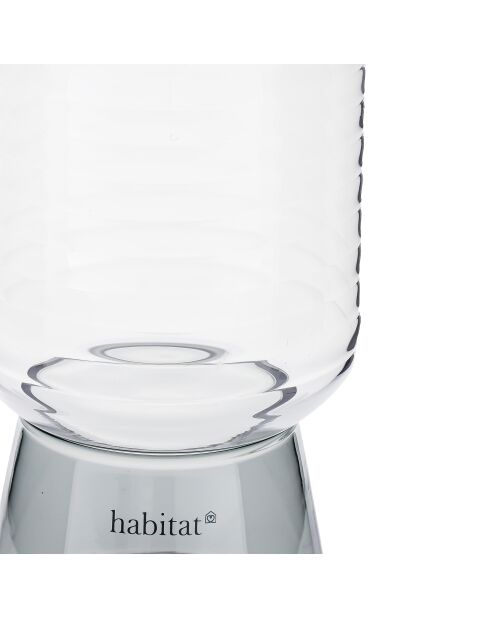 Set di 2 bicchieri Ambra grigi - 35cl