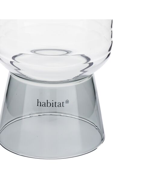 Set di 2 bicchieri Ambra grigi - 35cl