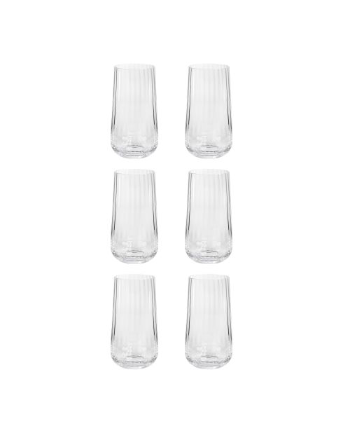 Set di 6 bicchieri Cléo orangeade in vetro cristallino trasparente - 50cl