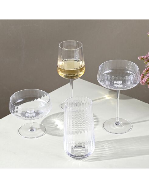 Set di 6 bicchieri Cléo orangeade in vetro cristallino trasparente - 50cl