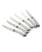 Lot de 6 couteaux à steak Ivora blanc