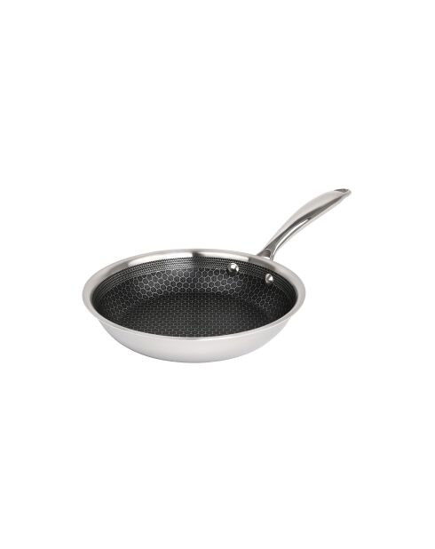 Hera Triplex-Bratpfannen mit Antihaftbeschichtung, Schwarz/Silber, 20/28 cm, 2 Stück