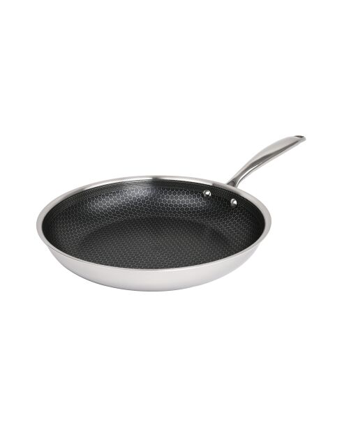 Hera Triplex-Bratpfannen mit Antihaftbeschichtung, Schwarz/Silber, 20/28 cm, 2 Stück