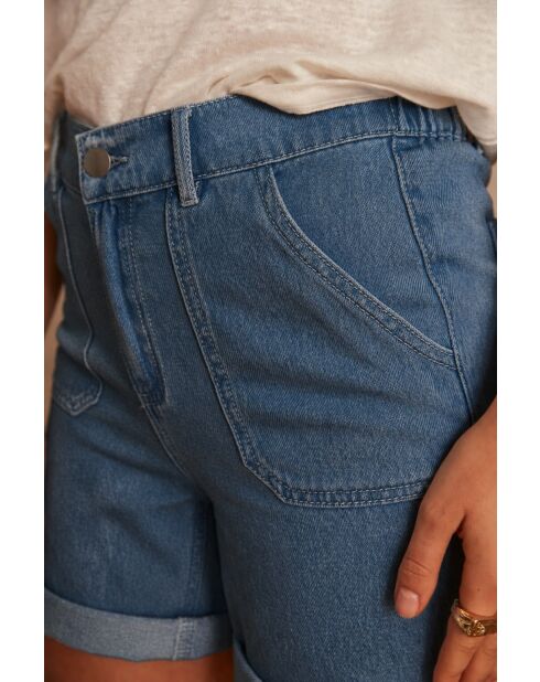 Short Sanae denim indigo