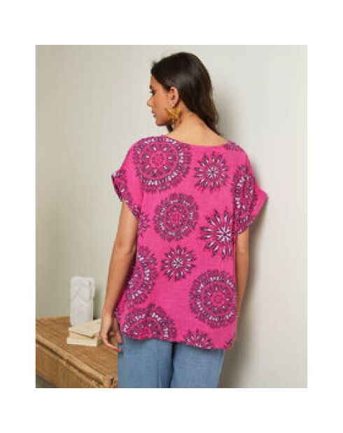 Top Spine fucsia