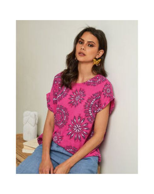 Top Spine fucsia