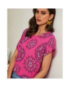 Top Spine fucsia
