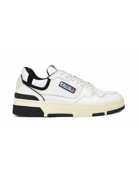 Lage CLC-sneakers van meerdere materialen in wit en zwart