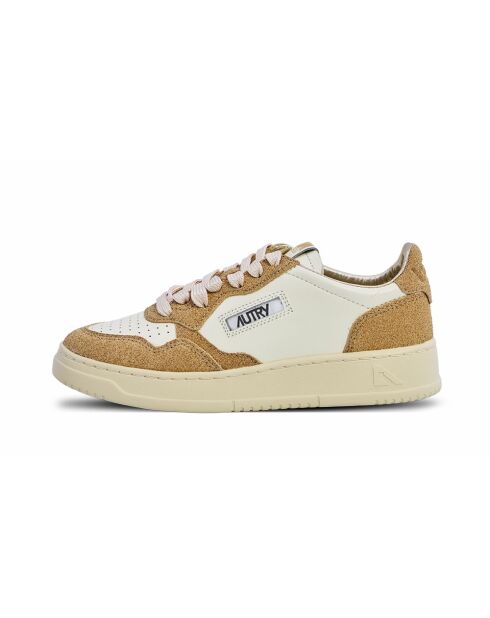 Low-Top-Sneaker Medalist aus Leder für Damen mit Sumpf- und Sandsternen