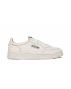 Lage sneakers van wit geitenleer van Medalist