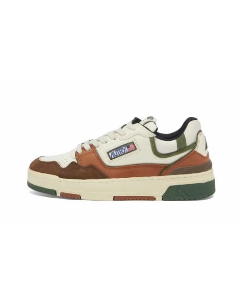 CLC Low-Top-Sneaker aus militärgrünem Veloursleder