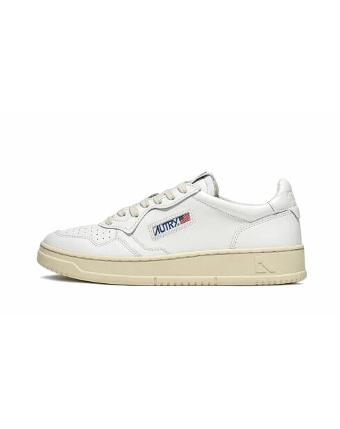 Low-Top-Sneaker Medalist aus weißem und cremefarbenem Leder
