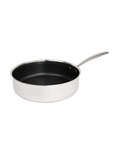 Hera Triplex Antihaft-Set 4-teilig schwarz/silber