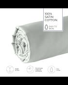 Lenzuolo con angoli elasticizzati in cotone satinato Uni taupe 05