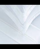 Parure drap plat + drap-housse + taies rectangles satin de coton Biarritz blanc