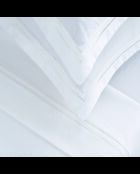Parure petit drap plat + drap-housse + taies rectangles satin de coton Biarritz blanc