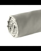 Drap-housse satin de coton Uni taupe 01