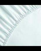 Drap-housse satin de coton Uni blanc 01