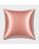 Federa quadrata in seta rosegold - 65x65 cm