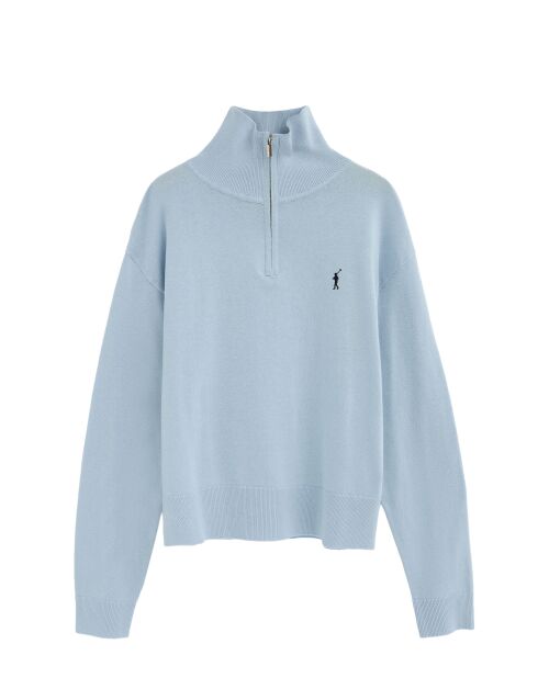 Felpa Isaline baby in cotone blu