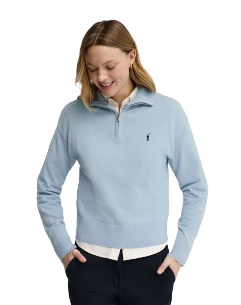 Felpa Isaline baby in cotone blu