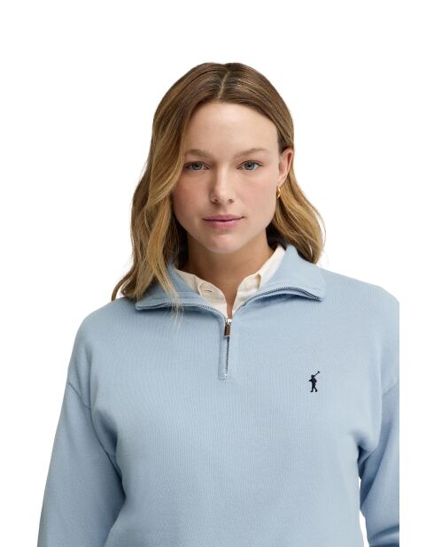 Felpa Isaline baby in cotone blu