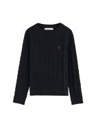 Felpa Georgia in cotone blu