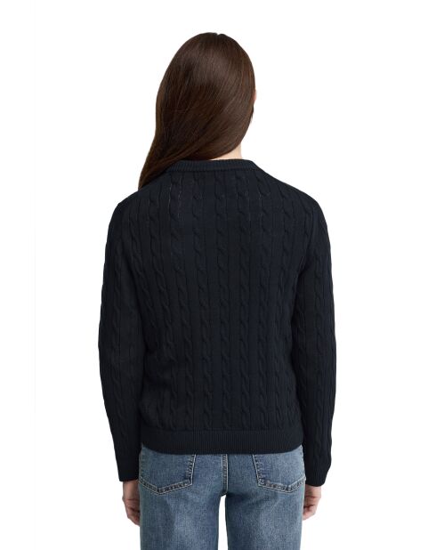 Felpa Georgia in cotone blu