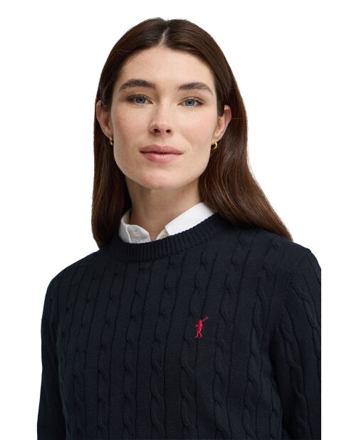 Felpa Georgia in cotone blu