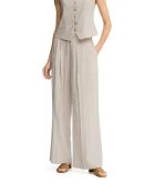 Ecru broek van linnenmix Lisa