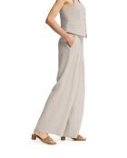 Ecru broek van linnenmix Lisa