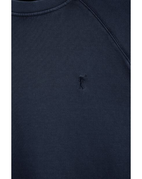 Felpa Blaise in cotone blu
