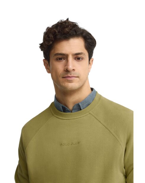 Felpa Gontran in cotone verde foglia