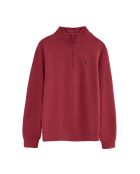 Felpa Aurélien in cotone rosso bruciato
