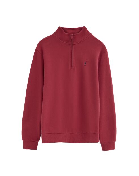 Felpa Aurélien in cotone rosso bruciato
