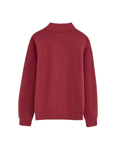 Felpa Aurélien in cotone rosso bruciato