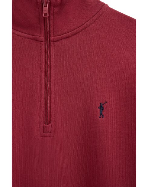 Felpa Aurélien in cotone rosso bruciato