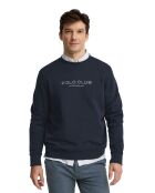 Felpa Eliott in cotone blu