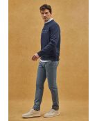Felpa Eliott in cotone blu