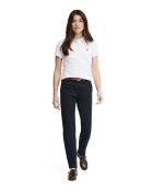 Alice weißes Kurzarm-Poloshirt aus Baumwolle