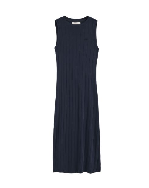Marineblaues Baumwollkleid Yasmine