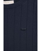 Marineblaues Baumwollkleid Yasmine