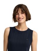 Marineblaues Baumwollkleid Yasmine